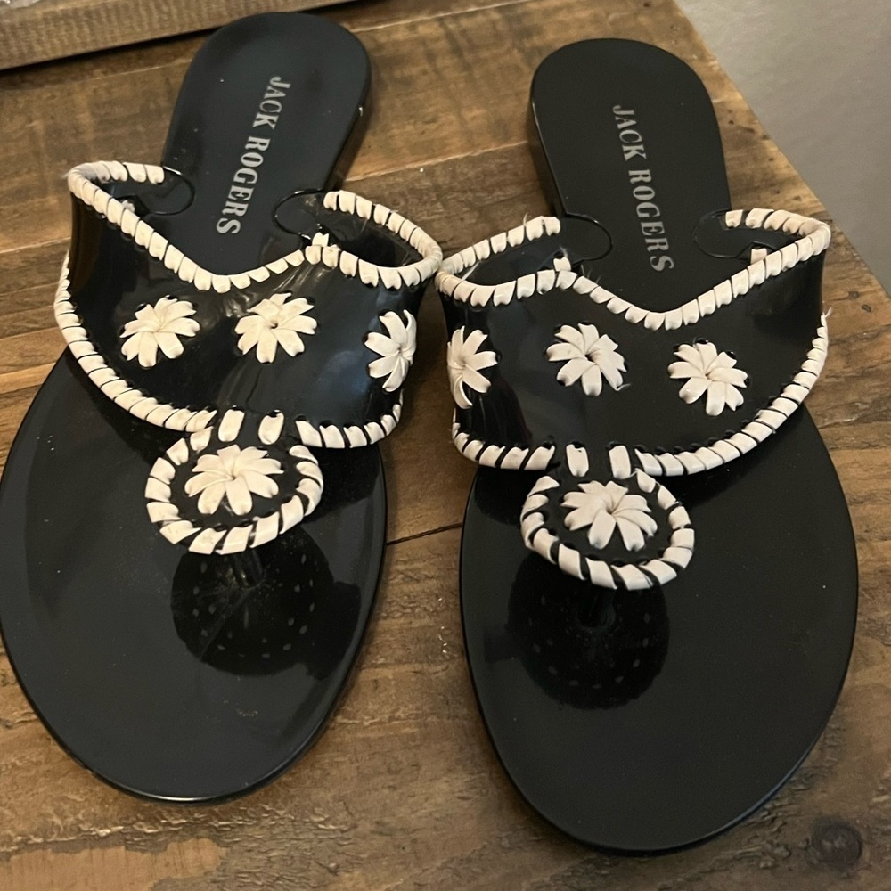 Jack Rogers black Jelly sandal - Picture 1 of 5